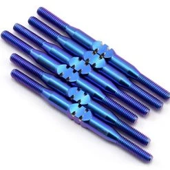175RC B6.1/B6.1D Titanium Turnbuckle Set (Blue)