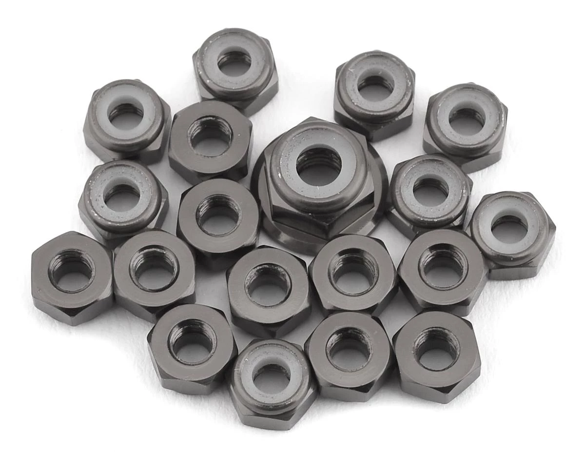 175RC TLR 22 5.0 Aluminum Nut Set (Grey) (19) 3 175RC TLR 22 5.0 Aluminum Nut Set (Grey) (19)