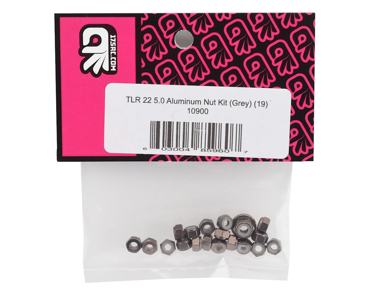 175RC TLR 22 5.0 Aluminum Nut Set (Grey) (19) 4 175RC TLR 22 5.0 Aluminum Nut Set (Grey) (19) - Image 2