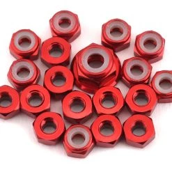 175RC TLR 22 5.0 Aluminum Nut Set (Red) (19)