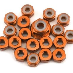 175RC TLR 22 5.0 Aluminum Nut Set (Orange) (19)