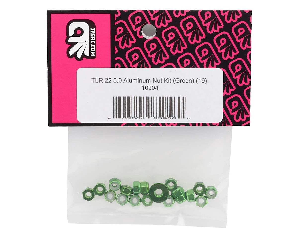 175RC TLR 22 5.0 Aluminum Nut Sets (Green) (19) 4 175RC TLR 22 5.0 Aluminum Nut Sets (Green) (19) - Image 2