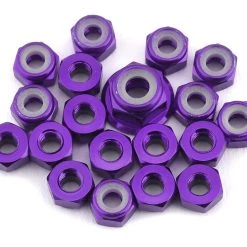 175RC TLR 22 5.0 Aluminum Nut Set (Purple) (19)
