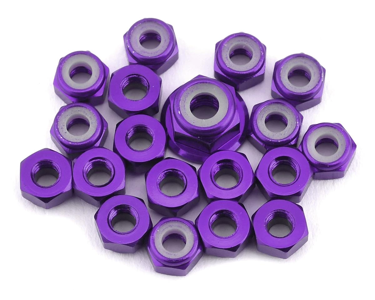 175RC TLR 22 5.0 Aluminum Nut Set (Purple) (19) 3 175RC TLR 22 5.0 Aluminum Nut Set (Purple) (19)