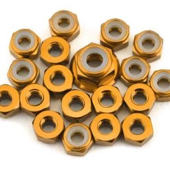 175RC TLR 22 5.0 Aluminum Nut Set (Gold) (19)