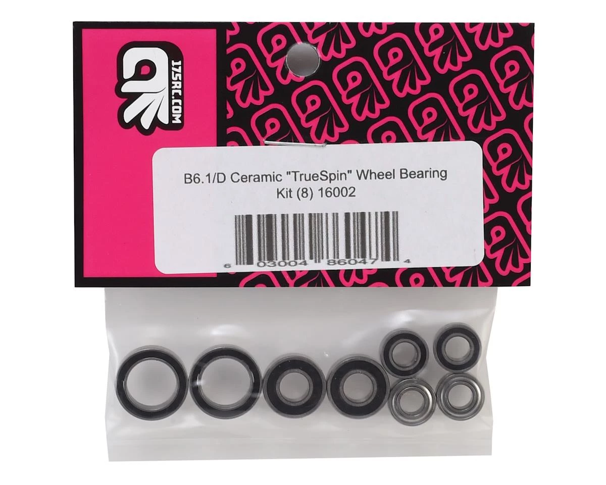 175RC B6.1/B6.1D Ceramic "TrueSpin" Wheel Bearing Kit (8) 4 175RC B6.1/B6.1D Ceramic "TrueSpin" Wheel Bearing Kit (8) - Image 2