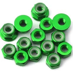 175RC RC10B74 Aluminum Nut Kit (Green) (14)