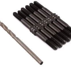 175RC B6.2/B6.2D HD Titanium Turnbuckle Set (Black) (6)