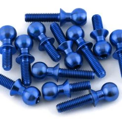 175RC Associated B6.2/T6.2/SC6.2/DR10 Titanium Ball Stud Kit (Blue) (12)
