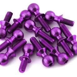 175RC Associated B74.1 Titanium Ball Stud Kit (Purple) (12)