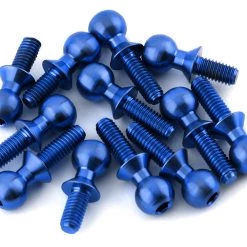 175RC Associated B74.1 Titanium Ball Stud Kit (Blue) (12)