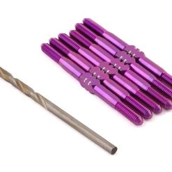 175RC Associated B6.2/D HD Titanium Turnbuckle Set (Purple) (6)