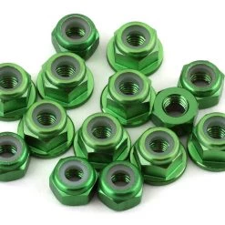 175RC Associated B6.3 Aluminum Nut Kit (Green)