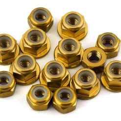 175RC Associated B6.3 Aluminum Nut Kit (Gold)
