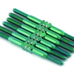 175RC Associated SR10 Titanium Turnbuckle Set (Green) (6)