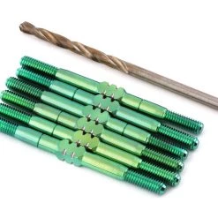 175RC Associated B6.3/B6.3D HD Titanium Turnbuckle Set (Green) (6)