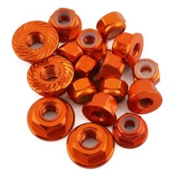 175RC Associated B6.4/B6.4D Aluminum Nut Kit (Orange) (17)