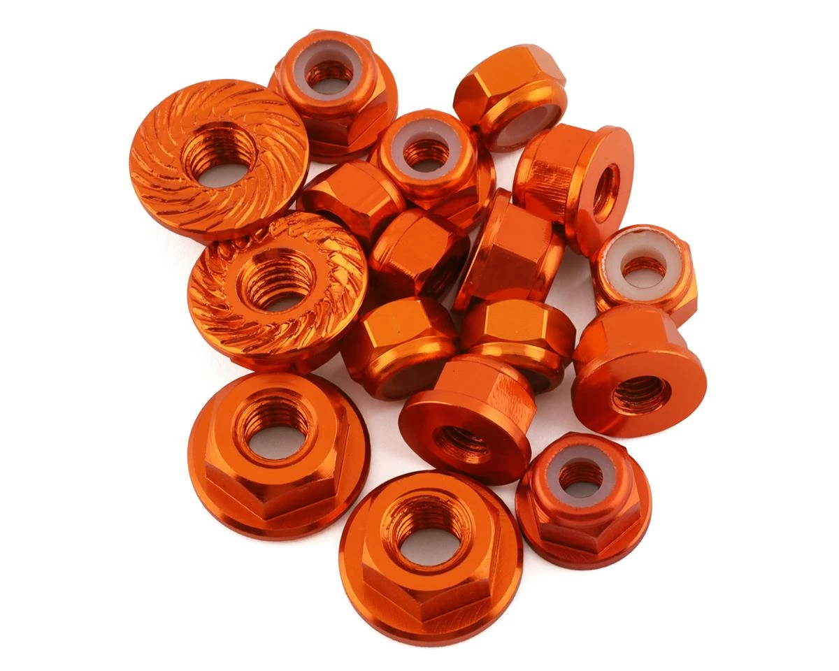 175RC Associated B6.4/B6.4D Aluminum Nut Kit (Orange) (17) 3 175RC Associated B6.4/B6.4D Aluminum Nut Kit (Orange) (17)