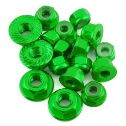 175RC Associated B6.4/B6.4D Aluminum Nut Kit (Green) (17)