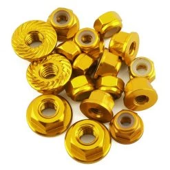 175RC Associated B6.4/B6.4D Aluminum Nut Kit (Gold) (17)