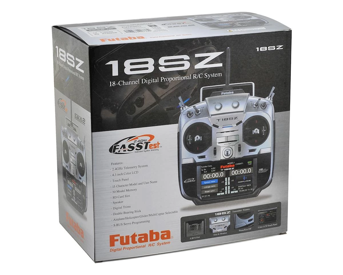 Futaba 18SZ 2.4GHz FASST Telemetry Radio System (Heli) w/R7008SB Receiver 6 Futaba 18SZ 2.4GHz FASST Telemetry Radio System (Heli) w/R7008SB Receiver - Image 4