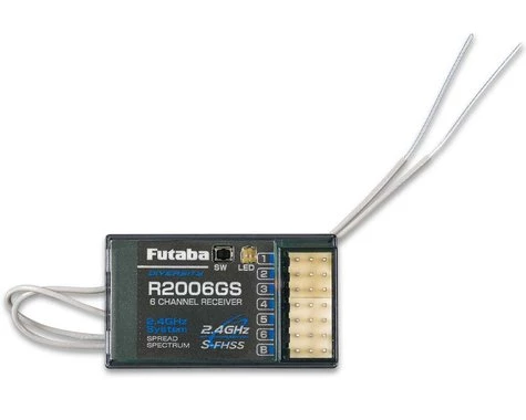 Futaba R2006GS 2.4GHz S-FHSS 6 Channel Air/Heli Receiver 3 Futaba R2006GS 2.4GHz S-FHSS 6 Channel Air/Heli Receiver