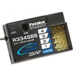 Futaba R334SBS TFHSS SR S.Bus2 HV 4-Channel 2.4GHz Receiver